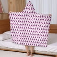 thumbnail image 5 of Pink Butterfly Pattern Hooded Bath Towel，50"x30" for Ages 3 To 12 Kids, Quick Dry Lightweight Soft Microfiber Hood Beach Towel Cover Up for Kids, 5 of 7