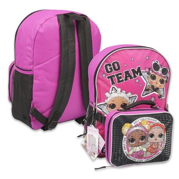 Licensed LOL Surprise! Go Team Backpack with Lunch Bag