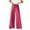 Hot Pink, variant on qolati Wide Leg Sweatpants Women High Waisted Baggy Sweat Pants Ruffle Elastic Elevated Seams Loose Joggers Active Pants with Pockets Blue M 6