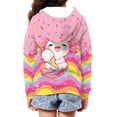 thumbnail image 3 of chaqlin Axolotl Sweatshirts for Girls 6-7 Trendy Y2K Zip up Hoodies Ice Cream Long Sleeve Hoodie Jacket Kids Pullover Top with Pockets, 3 of 7