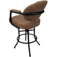 thumbnail image 2 of Swivel Tilt Metal Bar Stool 30" - M-70 - Pecan Brown Vinyl - Black, 2 of 4