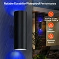 thumbnail image 6 of Smart RGBCW Up and Down Outdoor Wall Lights 120W, Dual Beam LED Wall Sconce with App & RF Control, 2700K-6500K Adjustable White, Color Changing Dimmable Exterior Light for Porch, Patio, Garage（2Pack）, 6 of 8