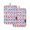 Illustrations of Greek Traditional Patterns, variant on Iauyy 2 Pack Hot Pads for Kitchen Heat Resistant&Non Slip Potholders,Thickness 8mm Heat Resistant up to 170° for Oven Mitts Kitchen Decor 7x9.8in,The Effect Of Broken Glass