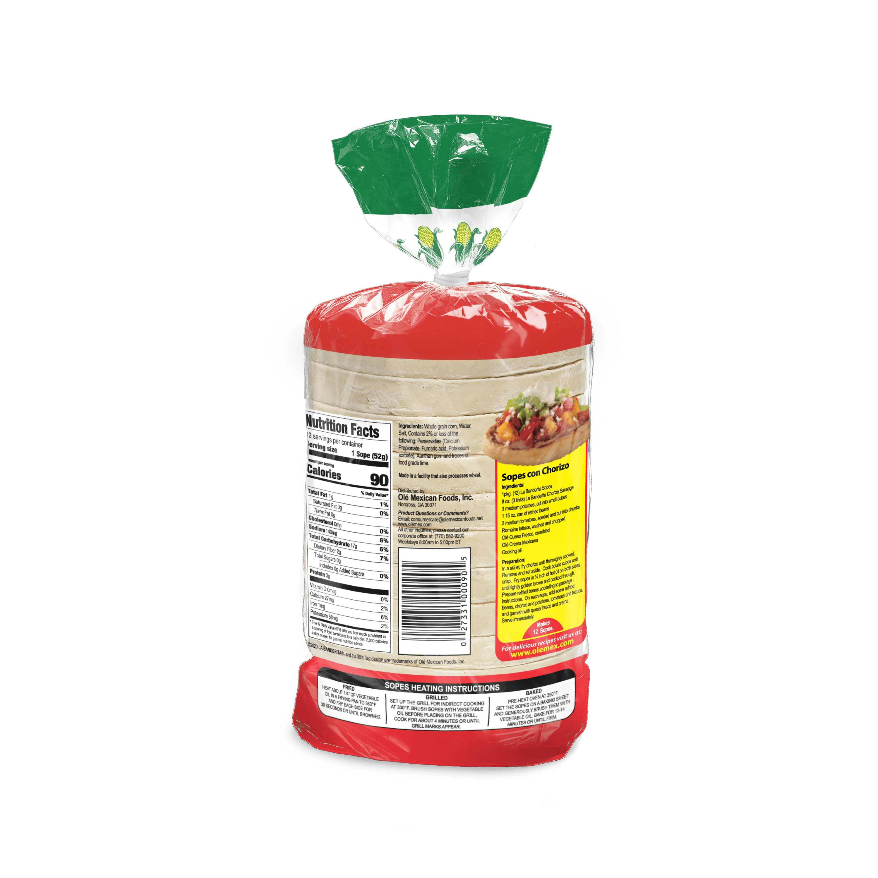 La Banderita Sopes, 22 oz, 12 Count