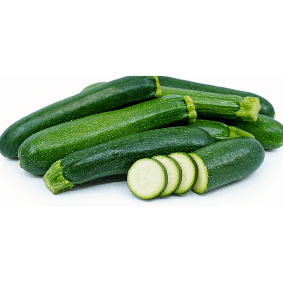 2 Green Zucchini Plants Live for Planting, Summer Squash for Outdoor Garden in 4 Inch Pot