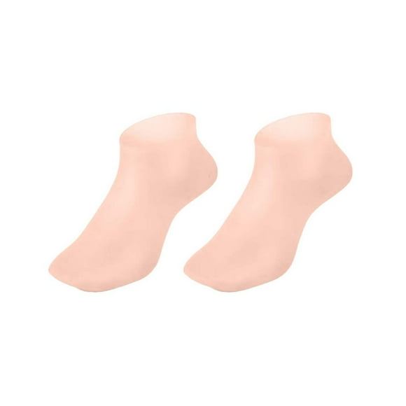 Hearth & Gear Chaussettes en Silicone Hydratantes Exfoliantes pour les Pieds Chaussettes de Protection de Plage Femmes Spa pour les Pieds Pédicure Chaussettes en Silicone Exfoliantes Chaussettes à Talon en Gel de Silicone Souple Pieds Bain Pédicure Articles de Spa