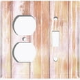 thumbnail image 4 of Metal Light Switch Plate Outlet Cover (Image of Beige Fir Fence FEN008), 4 of 13