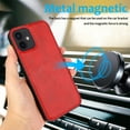 thumbnail image 3 of Dteck Case for Apple iPhone 11 6.1-inch,Detachable Case Card Holder Wallet Magnetic Leather 2 in 1 Design Shockproof Kickstand Cover Support Magnetic Car Mount Case,Red, 3 of 7