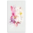 thumbnail image 2 of Pink Rose Watercolor Illustration - Floral Canvas Art Print, 2 of 3