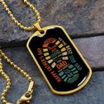 thumbnail image 2 of Personalized Gift For Step Dad For Dad Gift For Father's Day - Dog Tag Pendant With Military Ball Chain - Graphic Military Dog Tag Necklace (Optional Personalized Engraving), 2 of 5