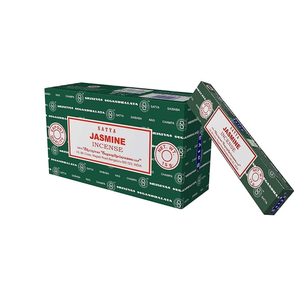 Satya Jasmine Incense, 180 grams (12 x 15 gram boxes)