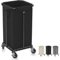 thumbnail image 2 of 115L Laundry Basket with Wheels, 30 Gal. Rolling Laundry Hamper, Removable and Machine Washable Liner, Steel Frame, Tall Laundry Cart for Laundry Room, Bedroom, Bathroom, Dorm Storage -Gray, 2 of 10