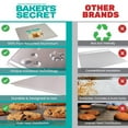 thumbnail image 6 of Baker's Secret 2pcs Pure Aluminum Insulated Cookie Sheet Commercial Grade, Baking Tray for Oven, 100% Recycled Aluminum, 6 of 9