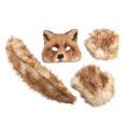 thumbnail image 2 of Conjunto de disfraz de cosplay, cómodo disfraz de peluche con forma de animal para regalar en fiestas. Caqui, 2 of 9