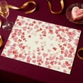 thumbnail image 1 of Aqestyerly Valentine'S Day Linen Placemats Solid Color Letter Print Heat Resistant Holiday Party Table Mats, 1 of 6
