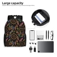 thumbnail image 6 of Xecao Decorative Feathers Print School Backpack with Laptop Compartment Small Travel Laptop Backpack for Women Men Waterproof College Backpack Simple School Bag, 6 of 8