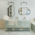 thumbnail image 6 of GODCHAR Asymmetrical Mirror 32"x20" Bathroom Vanity Irregular Wall Black Framed, 6 of 10
