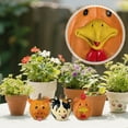 thumbnail image 3 of Farm Animal Pumpkin Statues Craft Ornaments Home Desktop Decorations Holiday Decorations, Adorable Pig-Shaped Design With Brown Stem And Leaf Accent, Exquisite Artwork For, 3 of 4