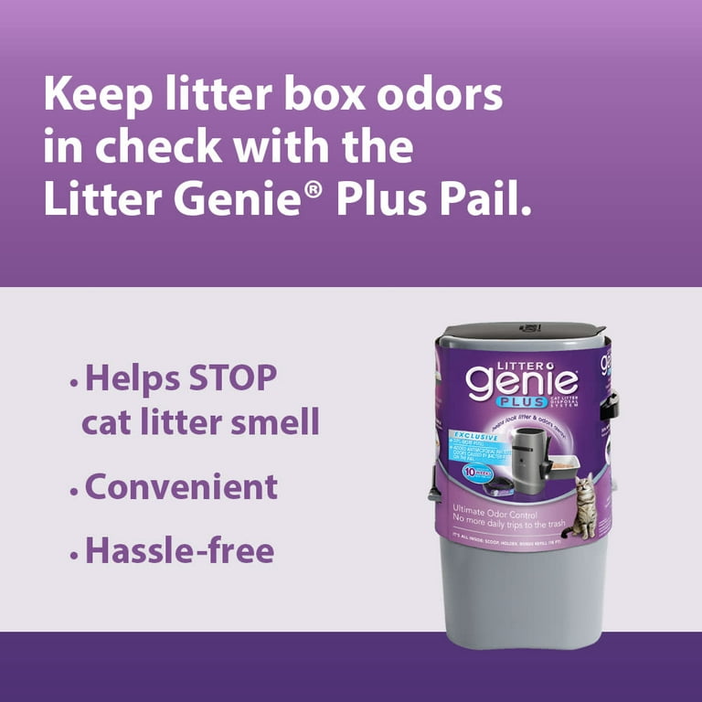 LitterLocker Cat Litter Disposal System Design White 1 Count (Pack of 1) &  Cat Litter Disposal System Refills, (Pack of 4) : : Pet Supplies