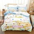 thumbnail image 1 of Cartoon Sanrio HelloKitt Pudding Dog Digital Printing Cute Quilt Cover Bedding Three-piece Set Two-dimensional Home Furnishing, 1 of 6