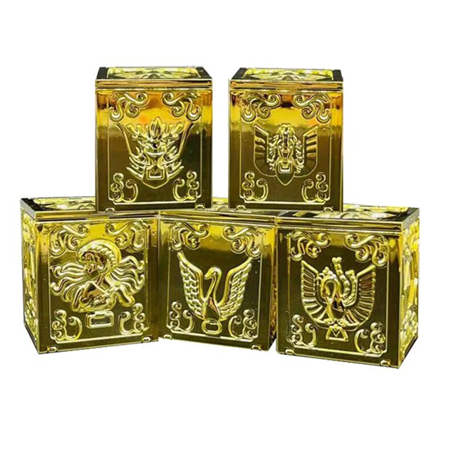 5pcs Bronze Pandora Box Saint Seiya Myth Cloth EX Hades Surplice Pegasus Dragon Shiryu Andromeda Shun Cygnus Phoenix Model Toy zhangyuxiang LED