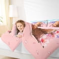 thumbnail image 3 of Erosebridal Kids Capybara 7-Piece Twin Bedding Sets For Capybara Lovers,Japanese Cherry Mountain Bedding Comforter Set ,Reversible Pink, 3 of 7