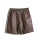 thumbnail image 2 of Womens Shorts Trendy High Waisted Genuine Leather Look Stretchy Jean Shorts Short Denim Pants with Pockets Comfy, 2 of 5