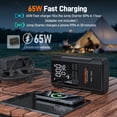 thumbnail image 5 of WOLFBOX JS24AIR 4000A Jump Starter with Air Compressor, 88.8Wh Portable Battery Booster (10L Gas/Diesel) with 65W Fast Charging Port, 12V Jump Box, 160PSI Tire Inflator, LED Light, Black, 5 of 12