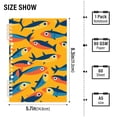 thumbnail image 2 of FORMRS 1-Subject Spiral Notebook 8" x 5" College Ruled 60 Refillable Sheet A5 Hard Cover, 2 Pack, Yellow Sardines Pattern, 2 of 7