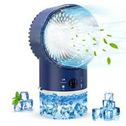 Portable Air Conditioner Fan - Personal Mini Air Conditioner with Timing, 3 Speeds Quiet, Air Humidifier Misting Fan for Home, Office, Room