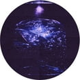 thumbnail image 1 of Ahgly Company Machine Washable Indoor Round Transitional Rebecca Purple Area Rugs, 6' Round, 1 of 7