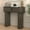 Black, variant on Console Table with Storage, Entry Table with Sliding Door, Wood Sofa Table for Hallway Living Room