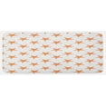 thumbnail image 1 of Starfish Kitchen Mat, Graphic Illustration of Summer Season Inspired Aquatic Animals Tropical Climate, Plush Decorative Kitchen Mat with Non Slip Backing, 47" X 19", Orange White, by Ambesonne, 1 of 1
