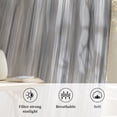 thumbnail image 6 of Grey Sheer Curtains 45 Inch Length, Light Filtering Voile Curtain Panel, Modern Abstract Art Ombre Striped Rod Pocket Drapes Window Treatments for Living Room Bedroom 52"x45", 6 of 9