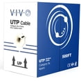 thumbnail image 1 of Cable Ethernet VIVO CABLE-V011 Cat5e, 500 pies, resistente al agua, negro, 1 of 9