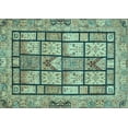 thumbnail image 1 of Ahgly Company Indoor Rectangle Abstract Light Blue Modern Area Rugs, 3' x 5', 1 of 4