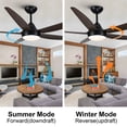 thumbnail image 3 of Wellspeed 56 in. Indoor Faux Wood Farmhouse Ceiling Fan with 5 Blades and Remote Control, 3 of 14