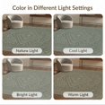 thumbnail image 7 of ODIKA 8'x10' Washable Area Rug Non-Shedding, Easy Care, With Distressed Diamond Lattice And Border Vintage Medallion Refined Structured for King Size Bedroom Under Bed, Master Suite, 7 of 7