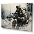 thumbnail image 2 of Designart "Precision Marksmanship Army II" Army Canvas Wall Art, 2 of 5