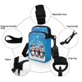 thumbnail image 5 of HELLHERO with Zipper Small Crossbody Purse, Polyester Cross Body Purse for Adults, Mushroom under Stars, 5 of 7