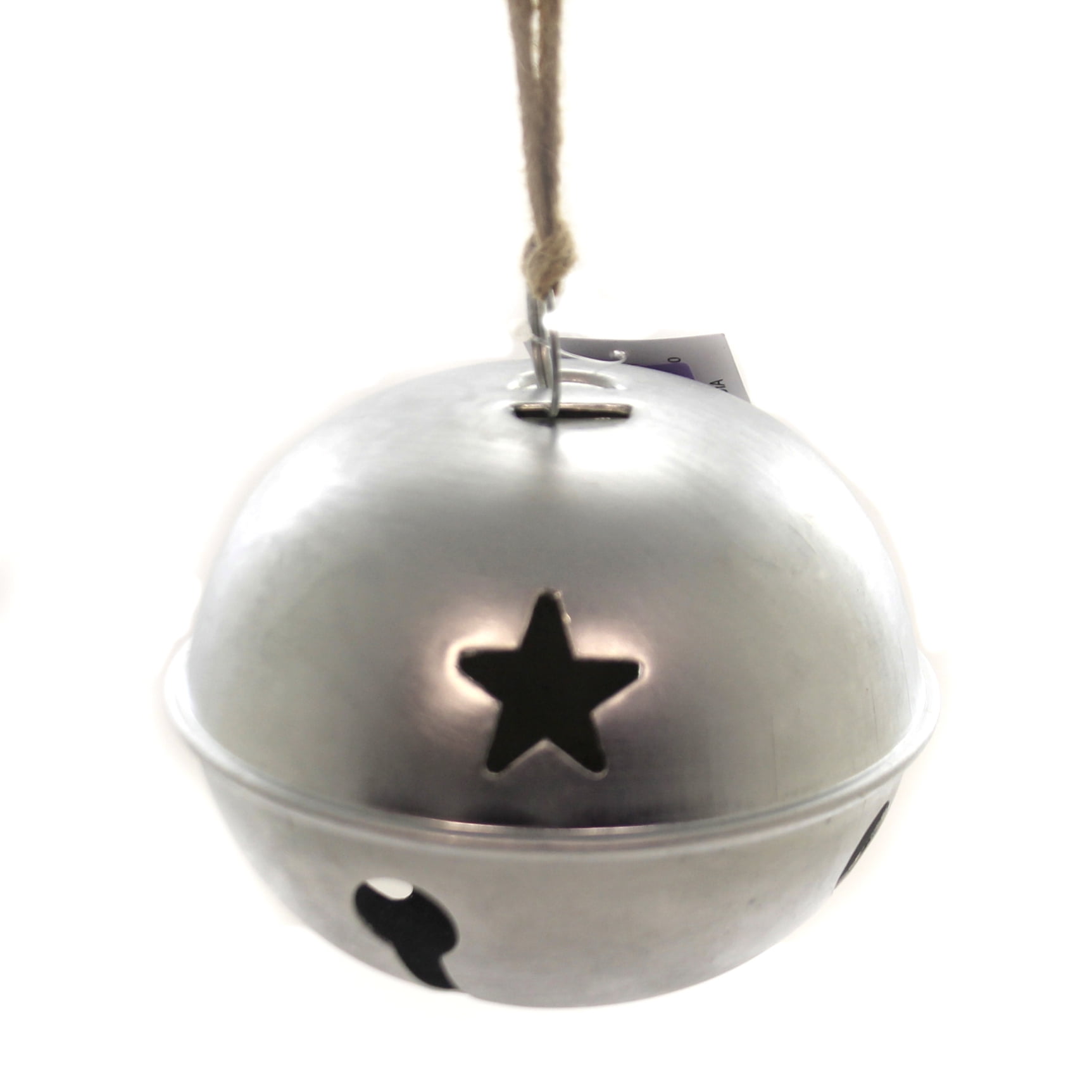 8” Metal Jingle Bell with Bow Accent Ornament
