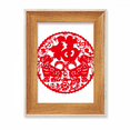 thumbnail image 1 of Chinese New Year Dog Paper Cutting Desktop Wooden Photo Frame Display Picture Art Painting Multiple Sets, 1 of 3