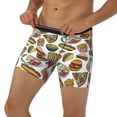 thumbnail image 3 of Rateoe Hot Dog With One Sausage Print Men’s Underwear Boxer Briefs Soft Comfortable Underwear Boxer Briefs, Long Leg Briefs,Anti-chafing Boxer Briefs, 3 of 7