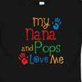 thumbnail image 4 of Inktastic Nana and Pops Love Me Grandson Granddaughter Boys or Girls Baby T-Shirt, 4 of 5