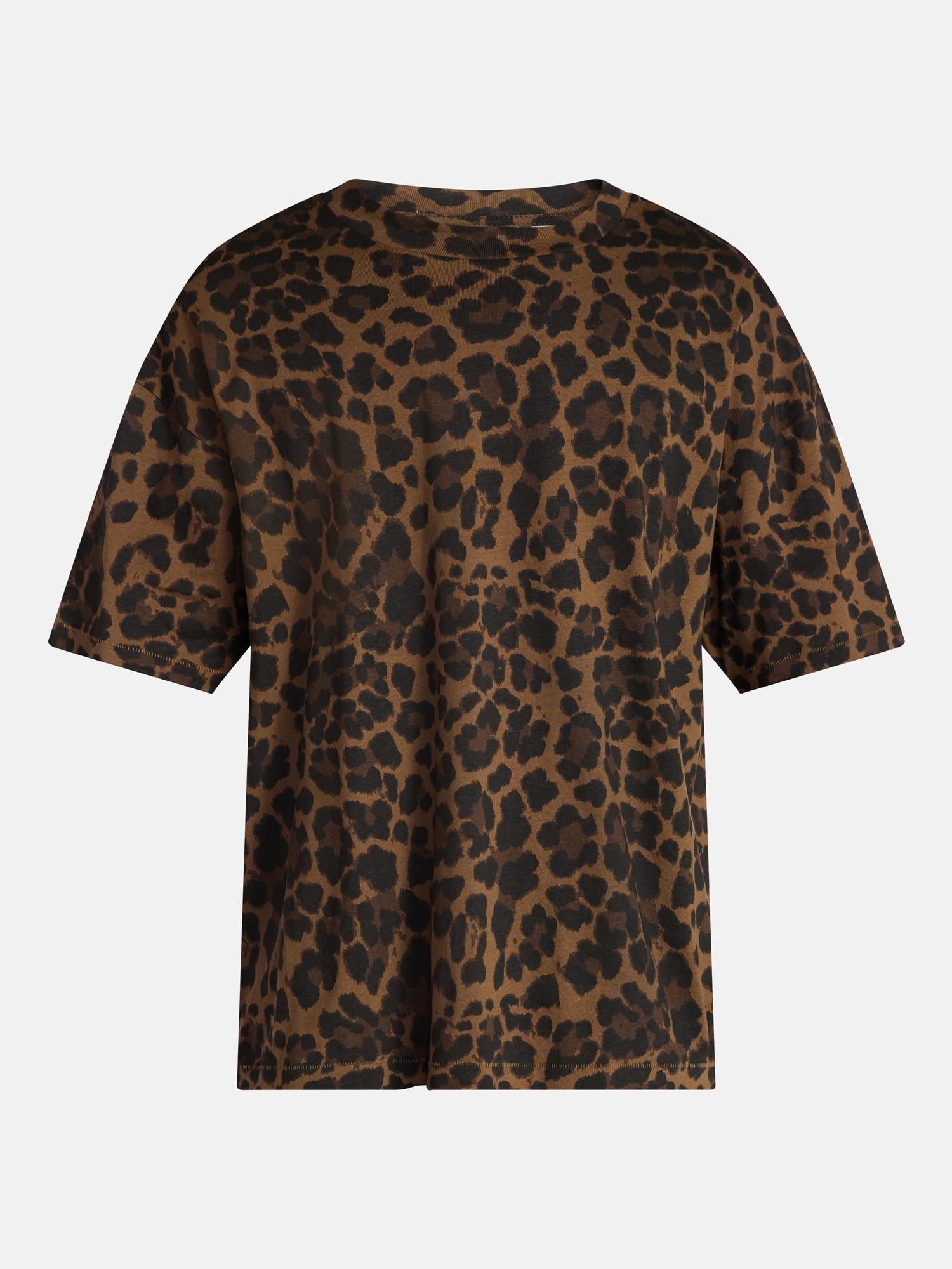 No Boundaries Men's Oversized Boxy Tee with Short Sleeves, XS-4XLT