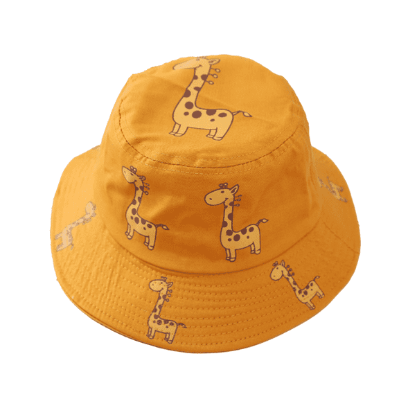 TELOLY Baby Hats Cartoon Print Fresh and Cute Newborn Hats Spring and Autumn Short Brim Hat Baby Bonnet,Style 1