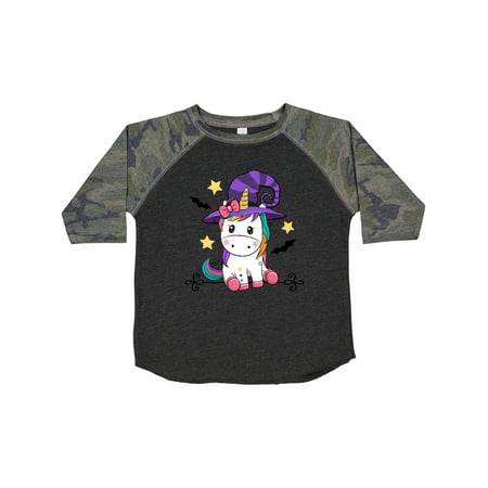 

Inktastic Halloween Girls Unicorn Witch Outfit Gift Toddler Toddler Girl T-Shirt