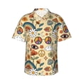thumbnail image 3 of Camisas hawaianas de moda para hombres, camisas de manga corta con estampado de anclas y hongos, lindas camisetas de dibujos animados para niños, camisas de playa para vacaciones de verano para mujere, 3 of 5