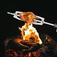 thumbnail image 4 of Fourchettes à Poulet Robustes, Fourchettes Rôtissoires en Acier Inoxydable avec Tiges de Broche Rondes, Ensemble de Fourchettes Rôtissoire avec Poignée et Vis pour Barbecue, Grillade, Cuisson, Poulet, Dinde, 4 of 6