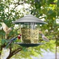 Pluokvzr Bird Feeder,Bird Feeding Station Hanging Transparent Large